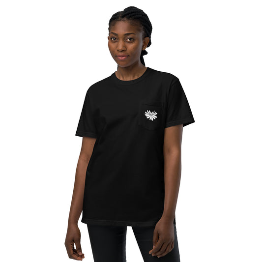 Unisex garment-dyed pocket t-shirt