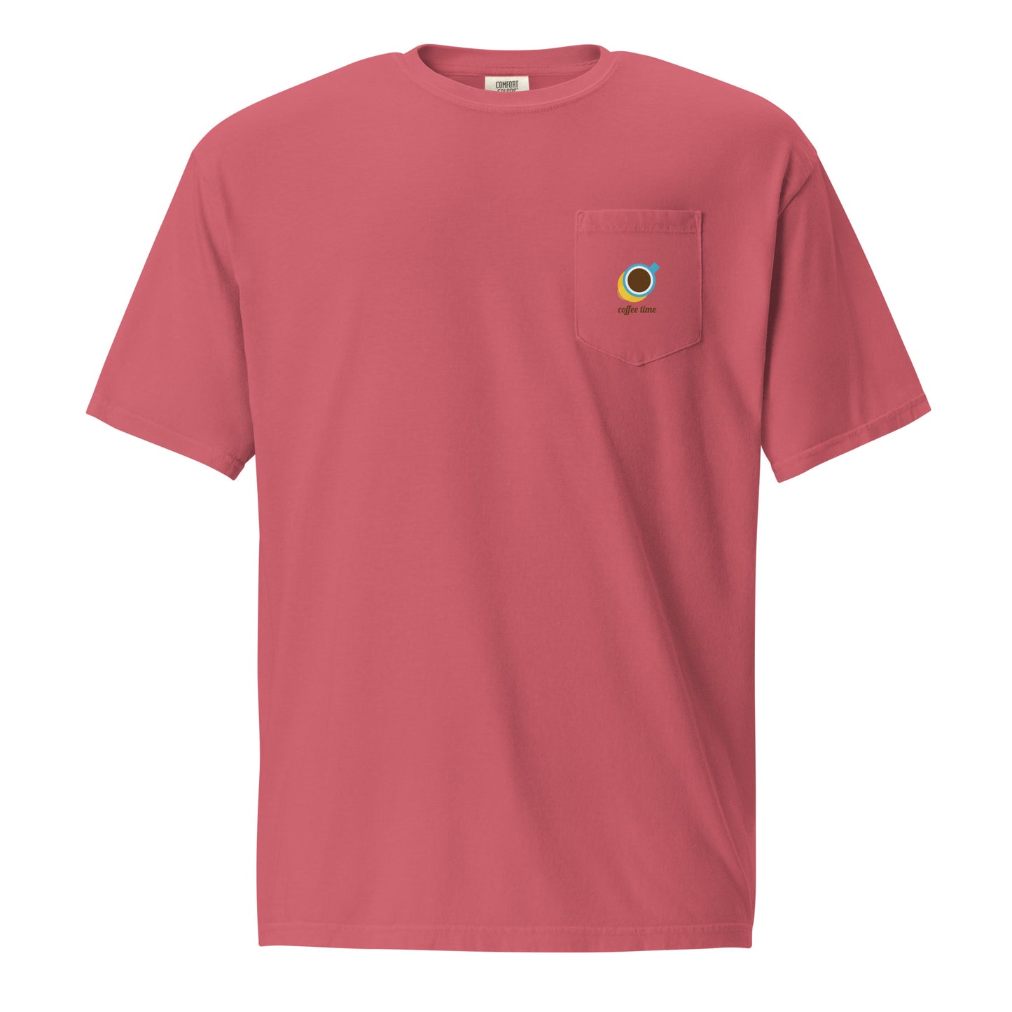 Unisex garment-dyed pocket t-shirt